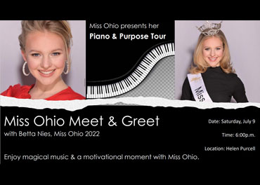 Miss Ohio visits Helen Purcell
